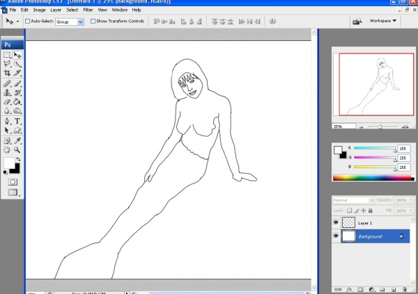 Creation of Mermaid: Step 1